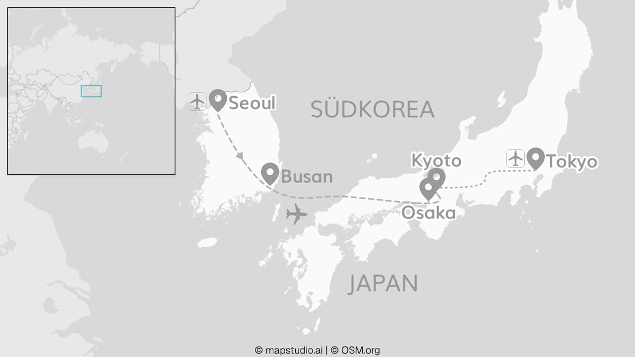 Japan & Südkorea: Where Anime Meets K-Pop!