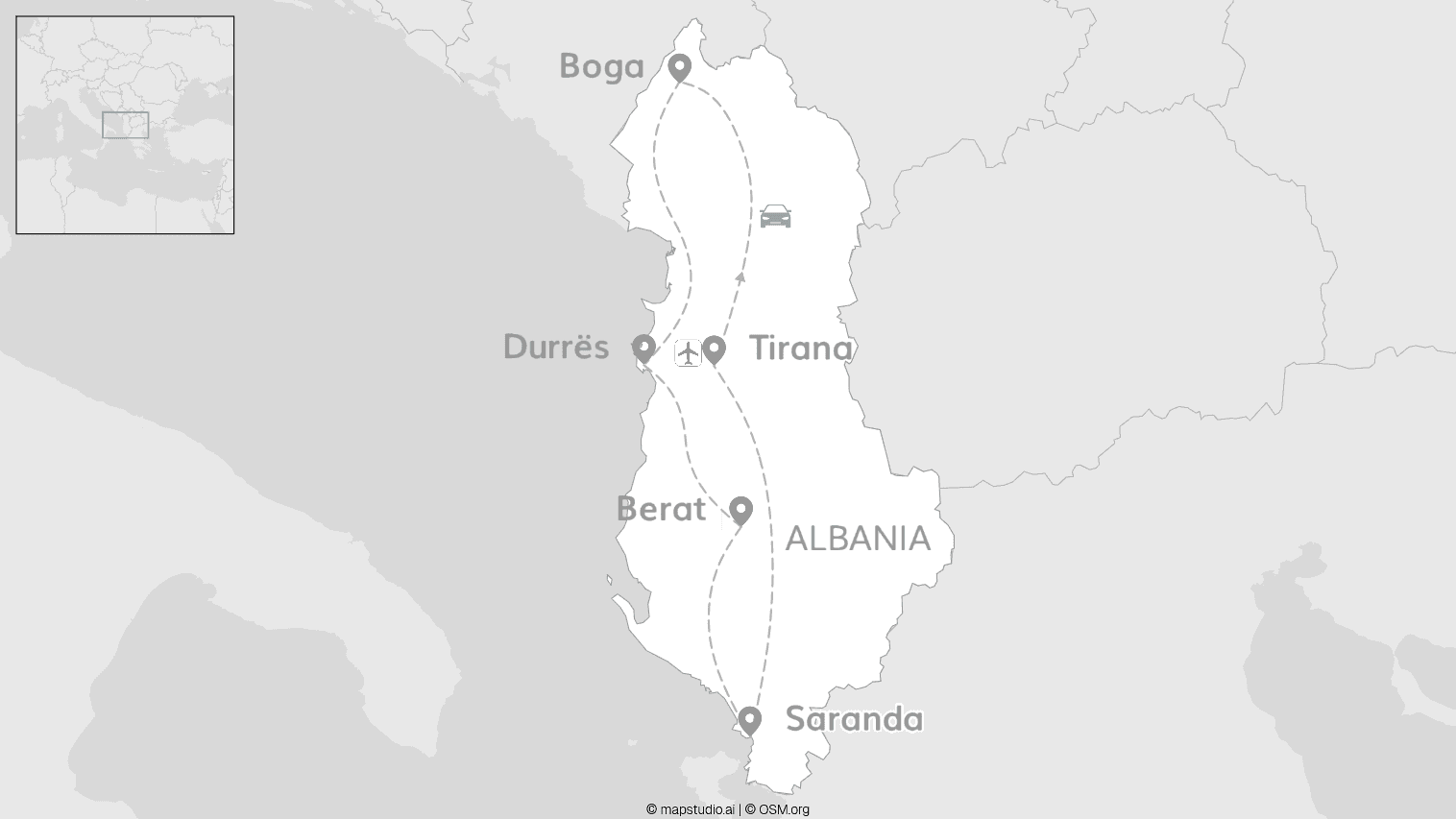 Albania road trip: Canyons, cliffs and cosy towns